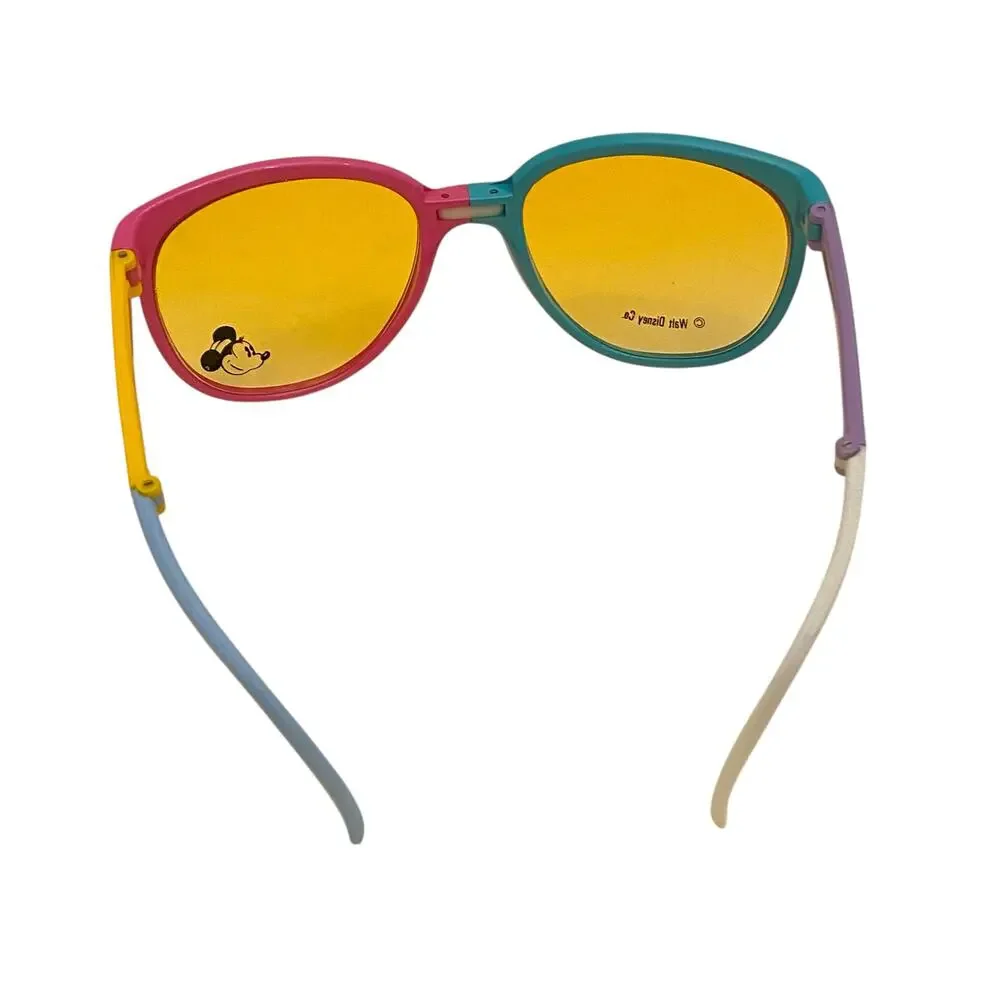 VERY RARE Vintage NIB Disney Minnie Multicolored Foldable Sunglasses with case